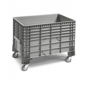 Cassone in plastica con ruote, L1200 x P800 x H940 mm