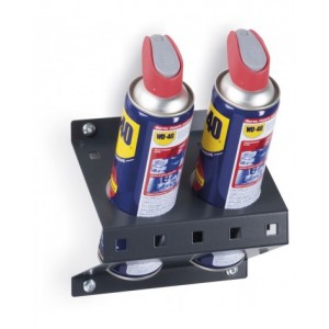 Porta bombolette spray inclinato a 2 posti