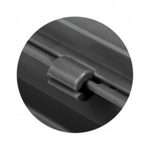 Coperchio a cerniera in polipropilene conduttivo per cassetta Euro Box, L400 x P300 x H22 mm