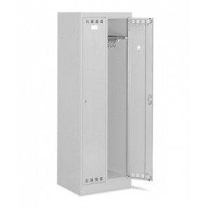 Armadio spogliatoio in metallo a 2 scomparti