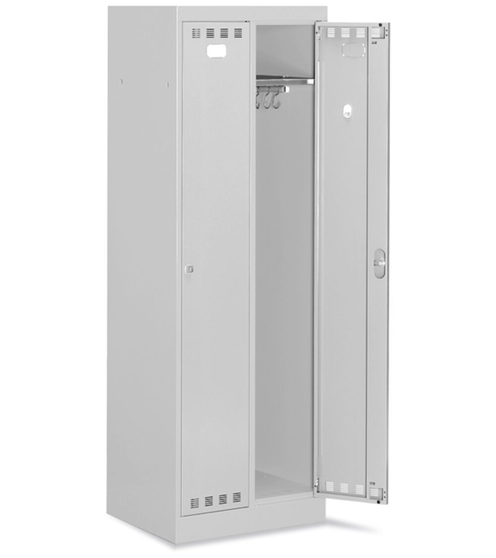 Armadio spogliatoio in metallo a 2 scomparti