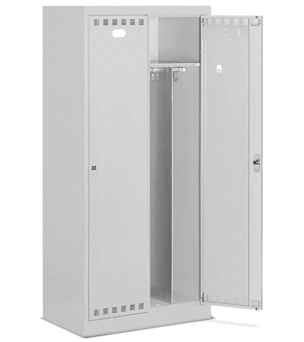 Armadietto spogliatoio con divisorio sporco pulito, 2 scomparti