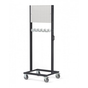Carrello per imbracature con pannello forato, L 761 mm BINCART0706