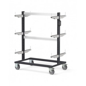 Carrello rastrelliera, L 1067 mm BINCART1012