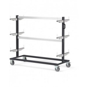 Carrello rastrelliera, L 1552 mm BINCART1505