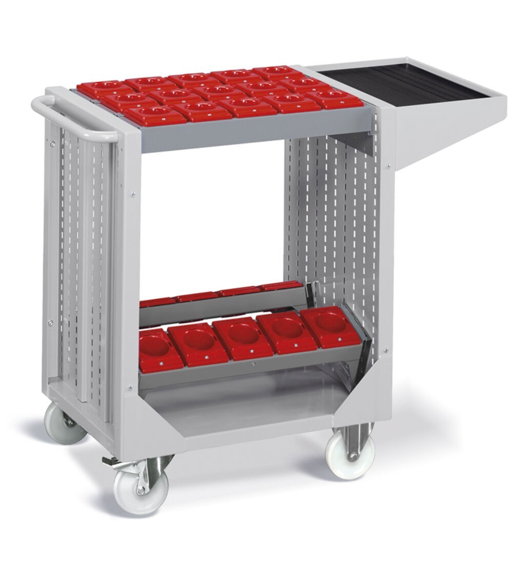 Carrello Combi NC con 35 Boccole ISO 40, Grigio