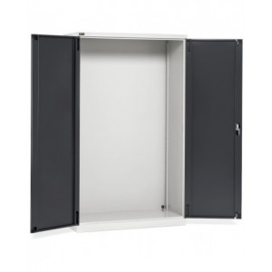 Armadio officina vuoto con ante battente,  L1193 x P555 x H2000 mm