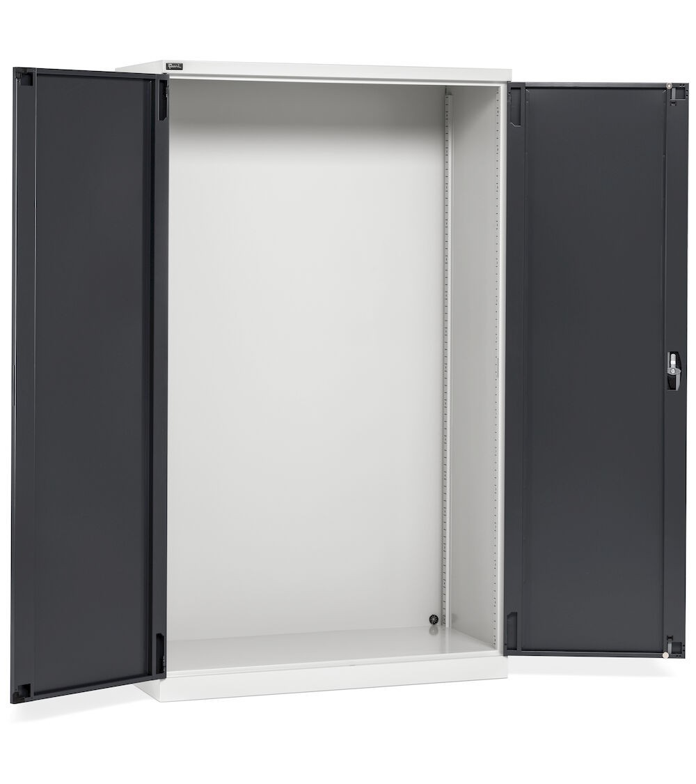 Armadio officina vuoto con ante battente,  L1193 x P555 x H2000 mm