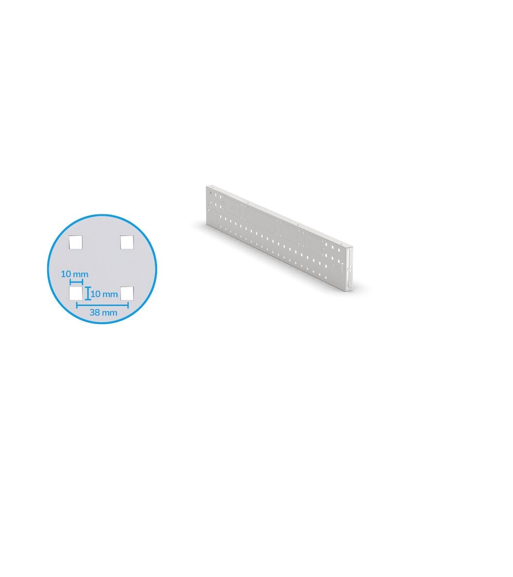 Pannello con predisposizione prese elettriche, 953 mm