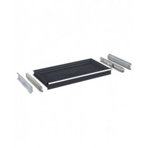 Cassetto per scaffale a estrazione telescopica H 150 mm, grigio antracite