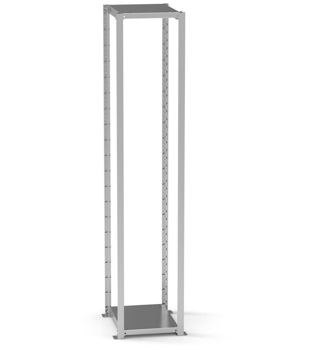 Campata base per scaffale porta contenitori, L448 x P421 x H2003 mm