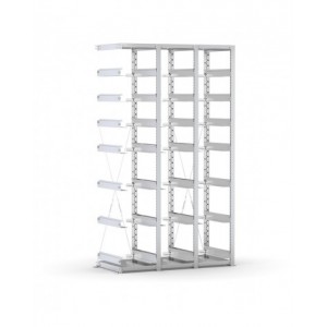 Scaffale aggiuntivo vuoto per contenitori mis. 4/4A5, L1158 x P521 x H2003 mm