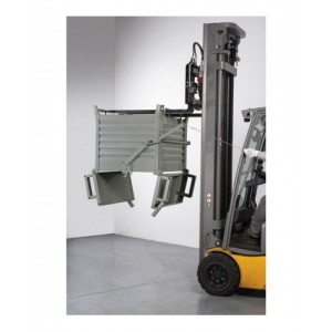 Contenitore industriale con fondo apribile a rulli, L1000 x P800 x H1150 mm