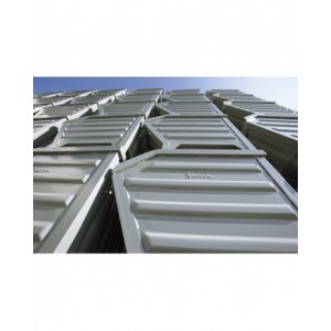 Contenitore industriale con apertura a bocca di lupo, L800 x P700 x H600 mm