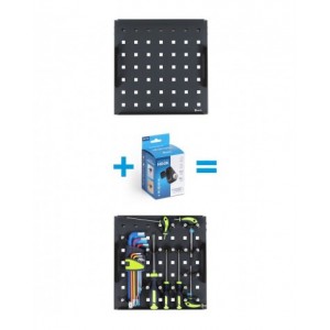 Vassoio portautensili 5S Pikpad, L284 x P287  x H50 mm, 18x18 EH