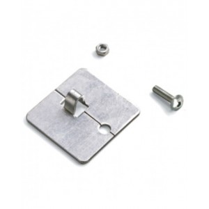 Kit di 2 piedini in acciaio per scaffale porta contenitori