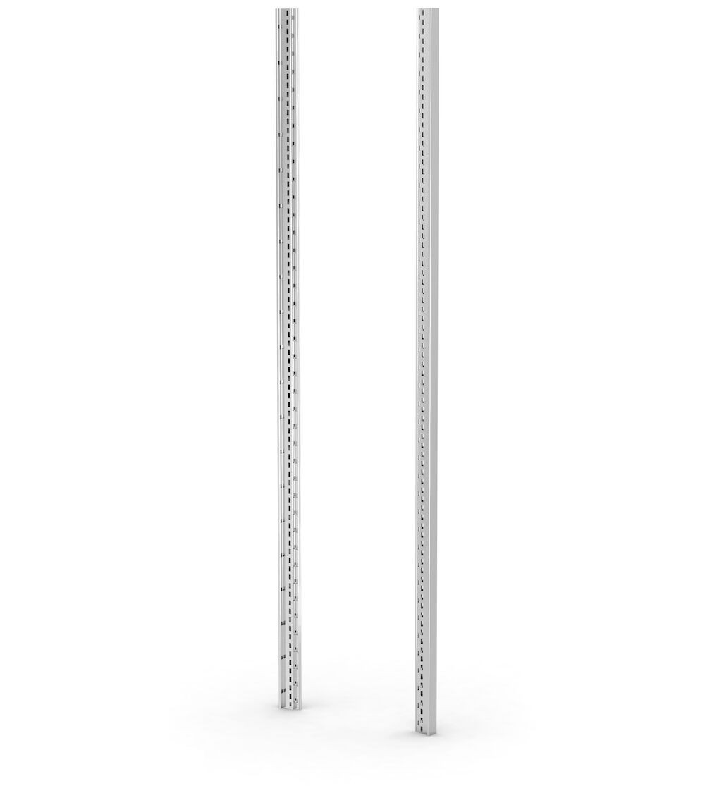 Kit 2 montanti per scaffale porta contenitori, L40 x P63 x H2000 mm