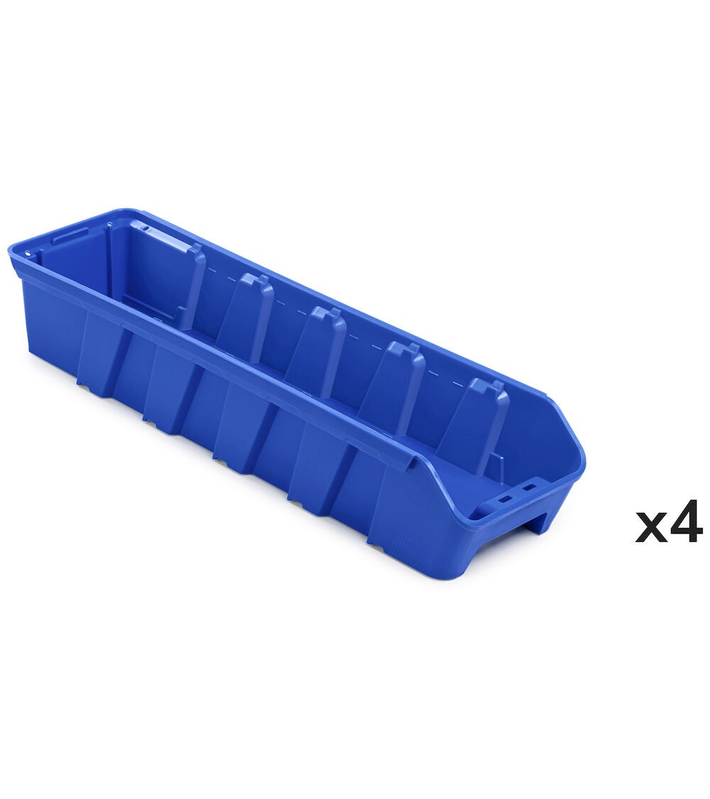 Kit 4 Behälter RK Box Air, Größe 5014, B141 x T400 x H91 mm