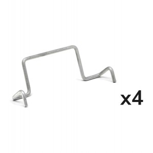 Kit 4 fermi posteriori per contenitore RK Box Air, L122 x P26 x H53 mm