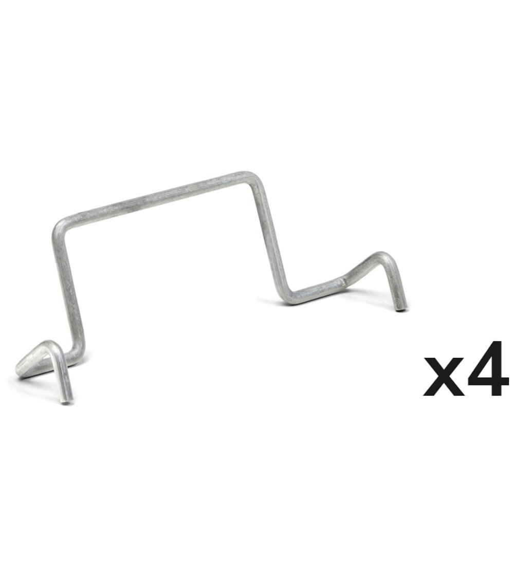 Kit 4 fermi posteriori per contenitore RK Box Air, L122 x P26 x H53 mm