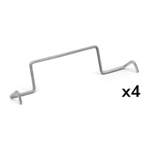 Kit 4 butées arrière pour bac RK Box Air, L195 x P26 x H53 mm