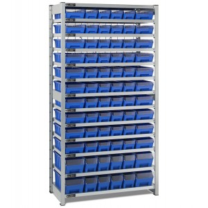 13-tier shelving unit with...