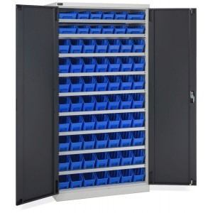 Cabinet with hinged doors...