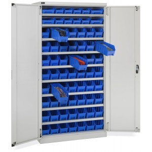 Cabinet with hinged doors...