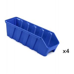 Kit 4 Behälter RK Box Air, Größe 5114, B141 x T400 x H142 mm