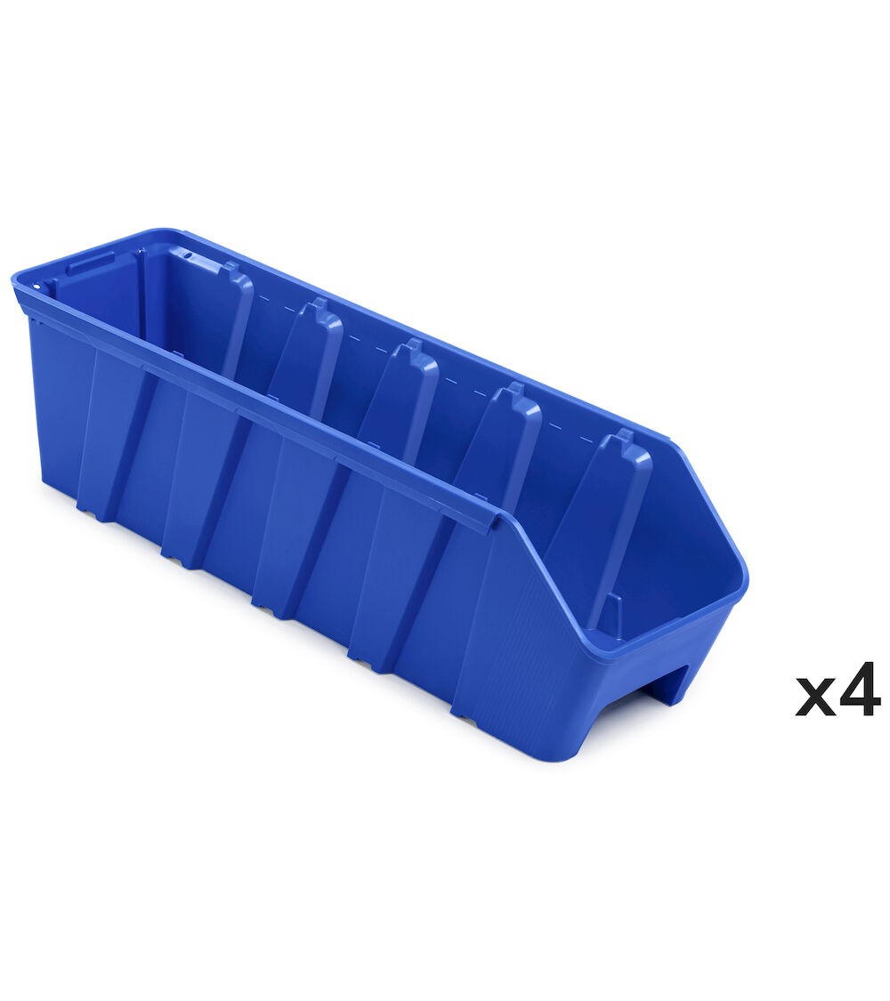 Kit 4 Behälter RK Box Air, Größe 5114, B141 x T400 x H142 mm