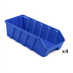 Kit 4 Behälter RK Box Air, Größe 5121, B214 x T500 x H142 mm