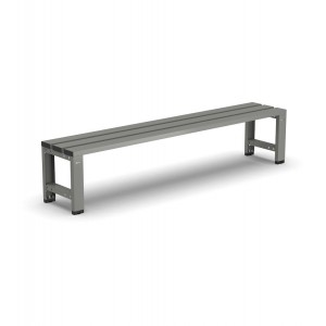 Banc seul à 3 lattes, L2000 x P375 x H435 mm