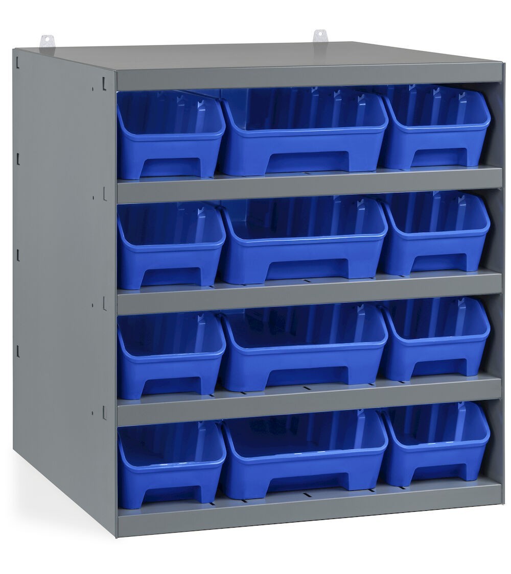 Scaffale con 12 contenitori RK Box Air, L500 x P500 x H545 mm