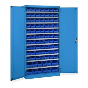 Armadio con 82 contenitori RK Box Air, L1023 x P555 x H2000 mm, blu