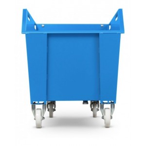 Benna ribaltabile portarottami con ruote, capacità 500 Lt
