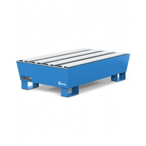 Vasca di contenimento liquidi conica con capacità 200 Lt, blu