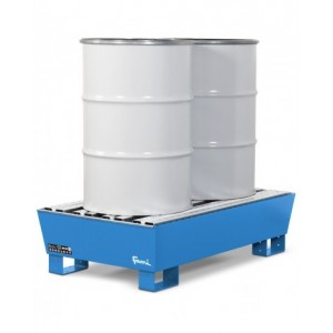 Vasca di contenimento liquidi conica con capacità 200 Lt, blu