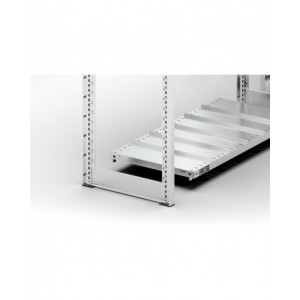 Kit di 2 piedini in polipropilene per scaffale porta contenitori