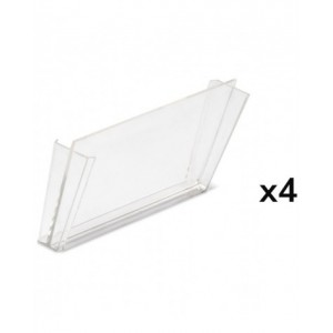 Kit 4 divisori trasversali per contenitore RK Box Air, L195 x P47 x H132 mm