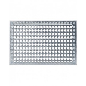 Cassetta metallica forata con maniglie, mis. 272-4, ⌀ foro 15 mm,  L480 x P315 x H200 mm