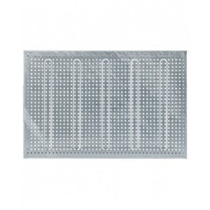 Cassetta metallica forata con maniglie, mis. 272-4A2, ⌀ foro 4,2 mm,  L480 x P315 x H105 mm