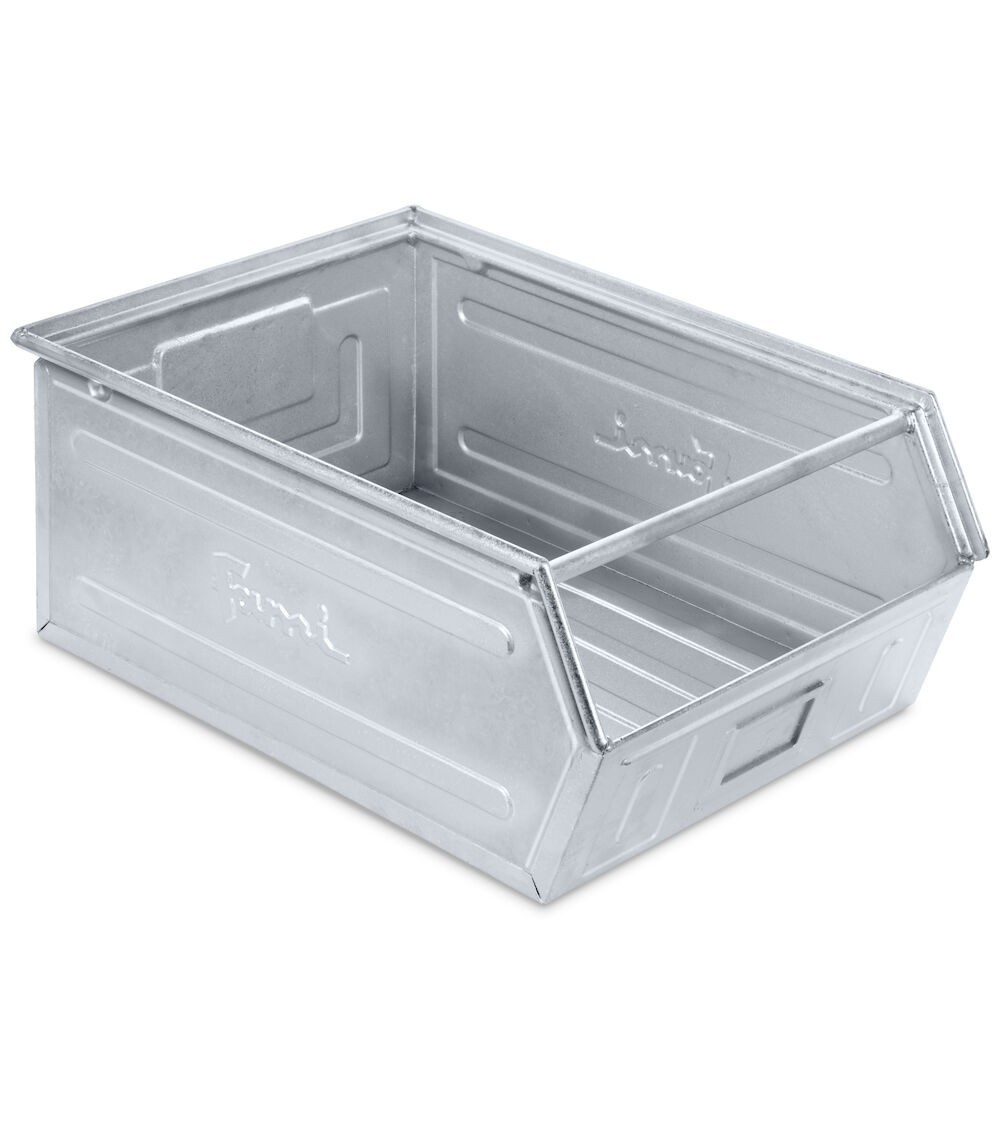 Cassetta zincata a bocca di lupo con traversino, mis. 5, L480 x P725 x H295 mm