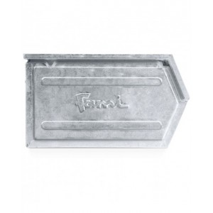 Cassetta zincata a bocca di lupo con doppio traversino, mis. 4A5, L310 x P525 x H315 mm