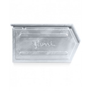 Cassetta zincata a bocca di lupo con doppio traversino, mis. 5P4, L480 x P540 x H300 mm