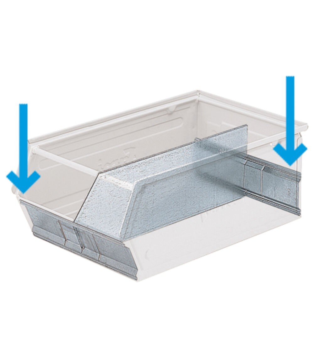 Coppia di supporti per divisori per contenitori a bocca di lupo mis. 3