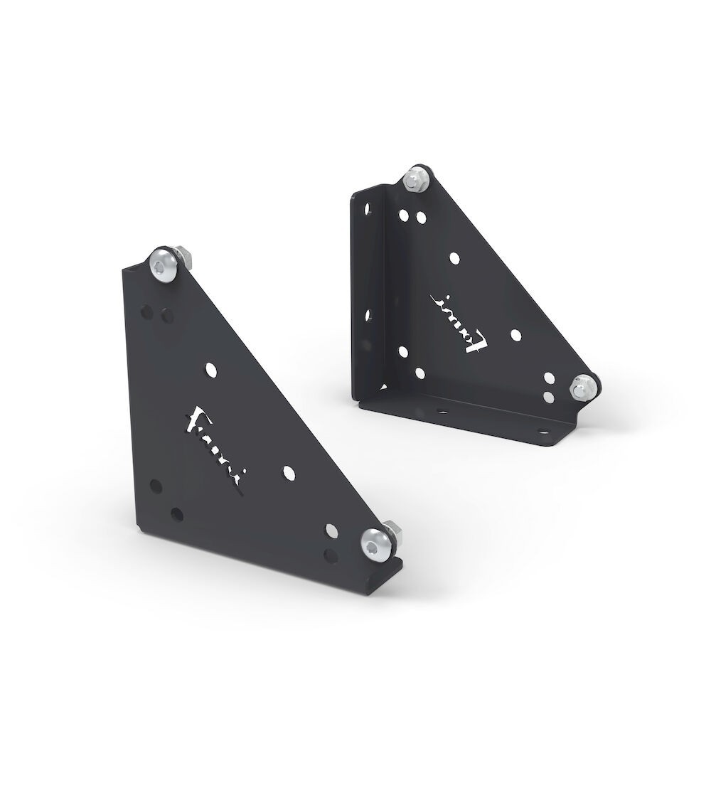 Coppia squadre per fissaggio pannelli su piano, L110 x P32 x H110 mm