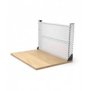 Coppia squadre per fissaggio pannelli su piano, L110 x P32 x H110 mm