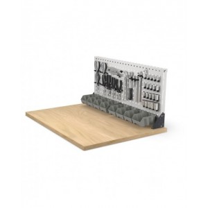 Coppia squadre per fissaggio pannelli su piano, L110 x P32 x H110 mm