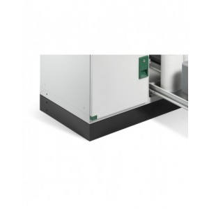 Chiusura per zoccolo, L1184 x P46 x H95 mm