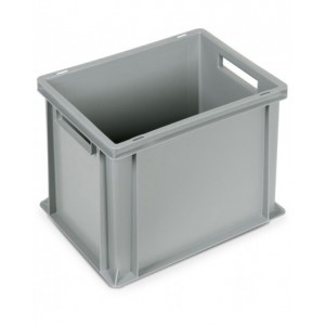 Contenitore Euro Box, mis. 4332, L400 x P300 x H320 mm, maniglie aperte